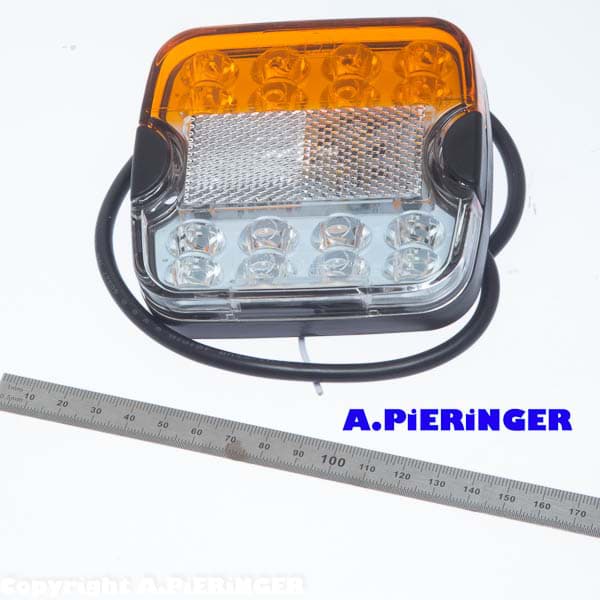 Immagine di LED Positionsleuchte weiss / Blinkleuchte LED 12-24Volt FABRILcar 41 1333 001