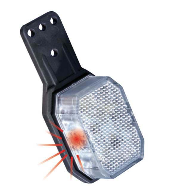 Image de Aspöck  Flexpoint I LED 12/24V Umrissleuchte rot/weiß links 31-6369-067 Gummihalter