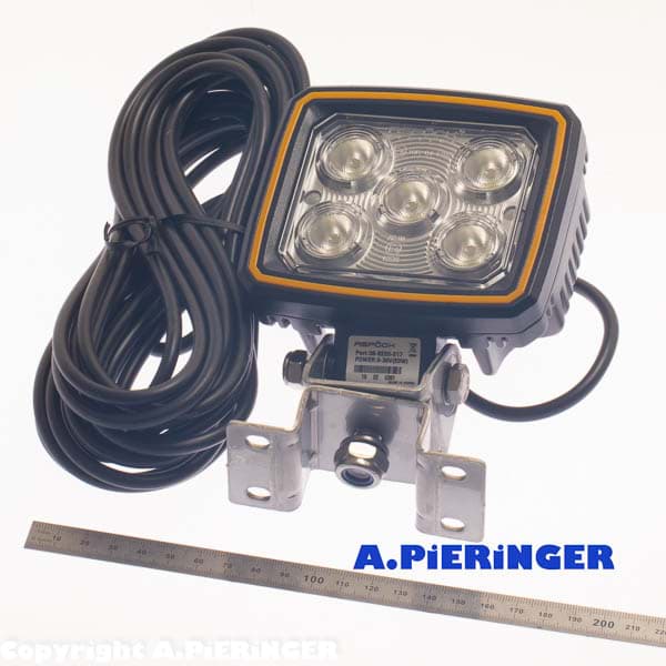 ASPÖCK Rückfahrscheinwerfer LED, 12/24 V, 140 mm Ø, 1,50 m. 2-pol. AS,  40,99 €