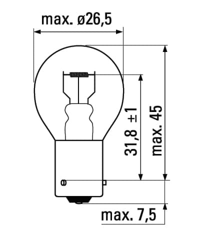 A.PiERiNGER. 12V 5W Lampe Soffittenlampen C5W GE 7546 36mm lang EXTRA LIFE  General Electric