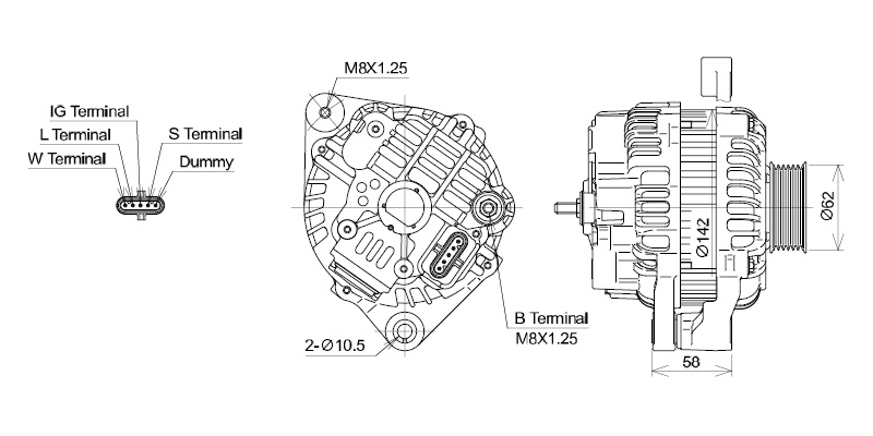 Bild von Generator  passend für IVECO  24V 120A