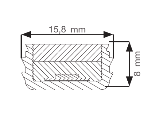 Aspöck 30-4200-947 FlexLED medium, weiß 1500 lm/m 6000K 24Volt Transparent, Länge 0,5m Kabellänge 0,5m